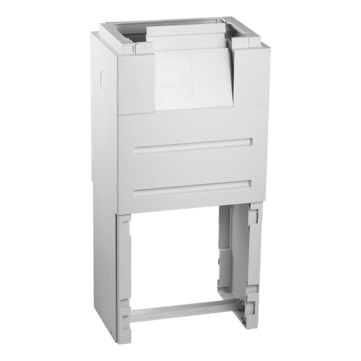 [/SKSUR00FPMS] Socle DIN 00 avec trappe pour passage de câbles