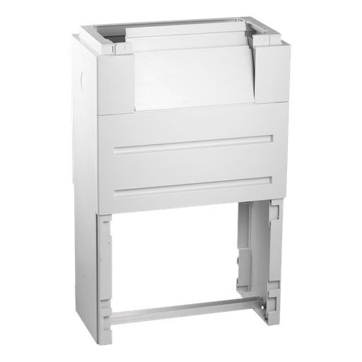 [/SKSUR0FPMS] Socle DIN 0 avec trappe pour passage de câbles