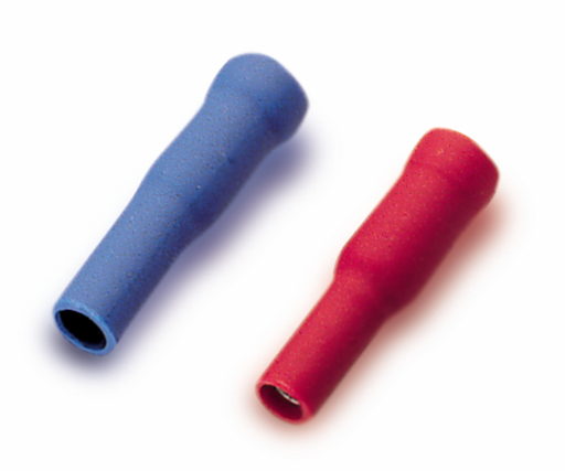 [/SOFACH-1.5] Cosse enfichable cylindr. préisolé, rouge, 1.5mm²