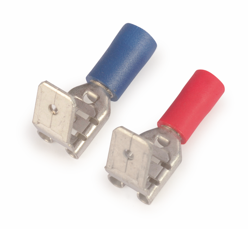 [/SOFAFH/M-2.5] Mann-vrouw. geïsol. faston, blauw, 2.5mm², B6,6mm