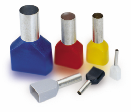 [/SOFAPF/D-1.00D] Geisoleerde adereindhuls twin 1mm² rood L=8mm