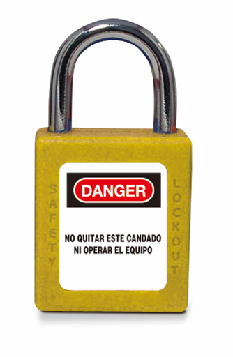 [/SOFC/ABS-25AM] Cadenas de sécurité ABS jaune