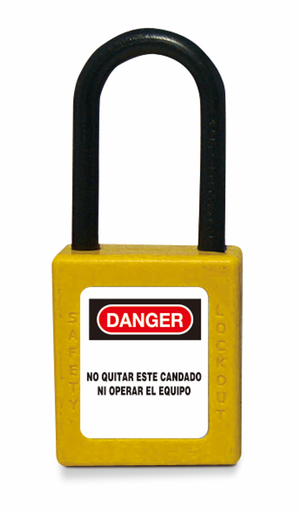 [/SOFC/COM-38-DKAM] Composite security padlock yellow