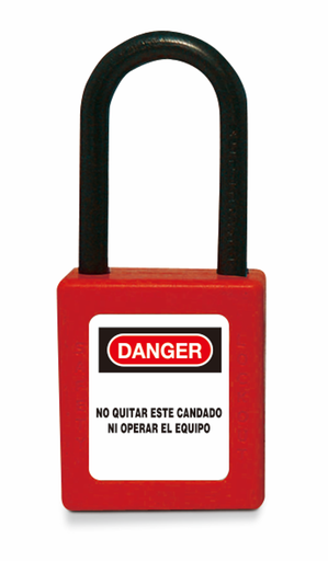 [/SOFC/COM-38-DKRJ] Composite security padlock red