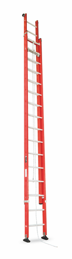 [/SOFEF/C-8016] Tweedelige schuifladder met touw, 2x16 sporten