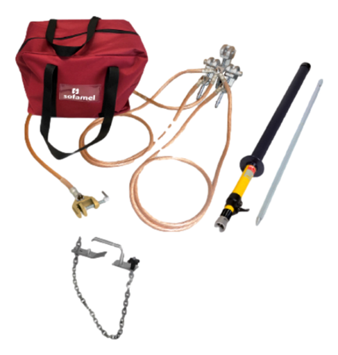 [/SOFPATL-MPLEP/9595] Earthing equipment for HV overhead lines 9KA/1s