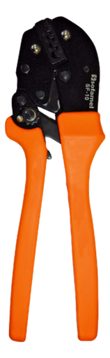 [/SOFSF-10] Pince à sertir cliquet pour embouts de fil 0,75 à 10mm²