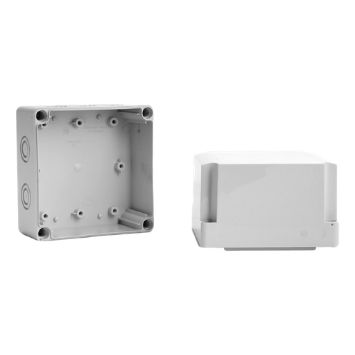 [/SPCM131313G] 125x125x125 bte S PC couv.g IP66 in 4xM16/25+6xM12/20