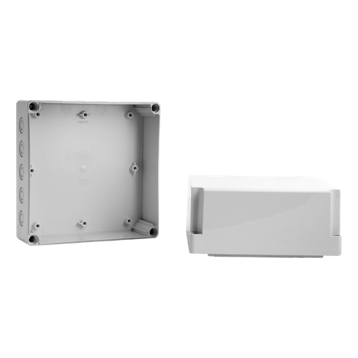 [/SPCM181813G] 175x175x125 doos S pc deks.g IP66 in M12/20+M16/25+M12/20