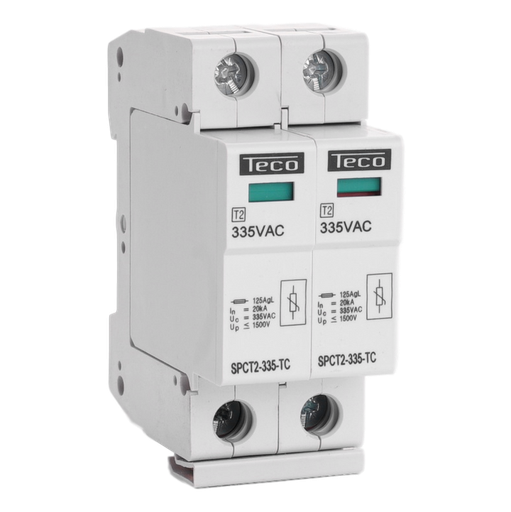 [/SPCT23352] Plug-in surge arrester type 2 2p 335Vac 2x20kA