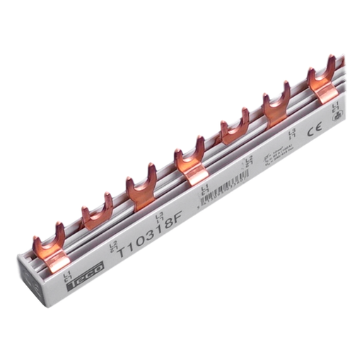 [/T10318F] Gabelkamm Teco 10mm² 18mod 3p