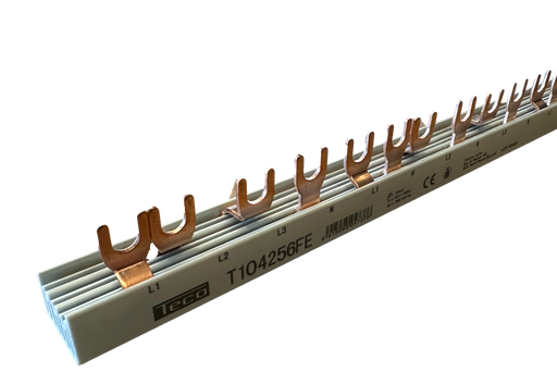 [/T104256FE] Kamgeleider vork Teco 10mm² 56mod 4p-2p verdeeld