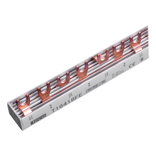 [/T16418FE] Peigne à fourches Teco 16mm² 18mod 4p équilibré