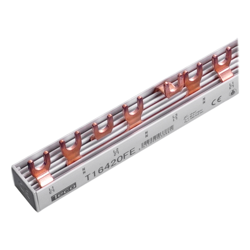 [/T16420FE] Kamgeleider vork Teco 16mm² 20mod 4p verdeeld