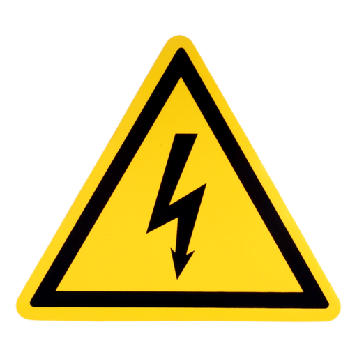 [/TEV100] Driehoek veiligheid vinyl 100mm