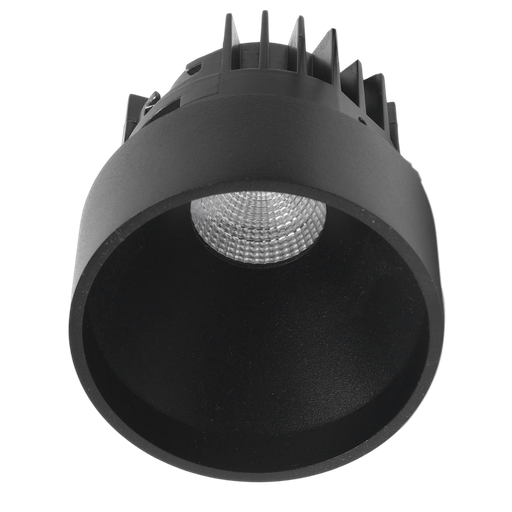 [/TLC009WBHR01] DL Semi-Recessed LED TECO KUANA S 9W 3000K IP54 Black Without dr.