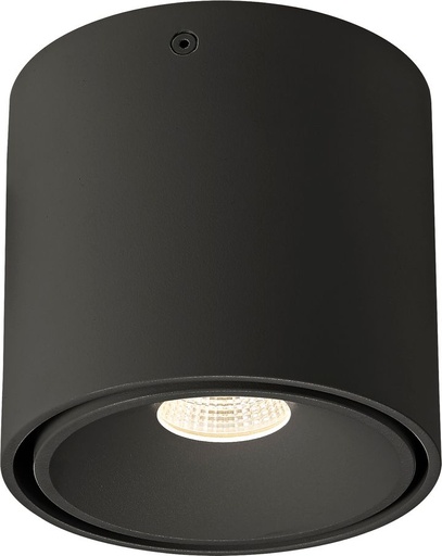 [/TLC109WBR353] TECO KUANA E Aufbau LED Rund 9W 3000K 35° IP65 Schwarz