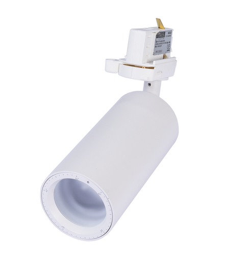 [/TLC113WWHAZ0] TECO NAULA 3P Schienenstrahler  13w 2700K 10°~48° Ø62 W. Dim