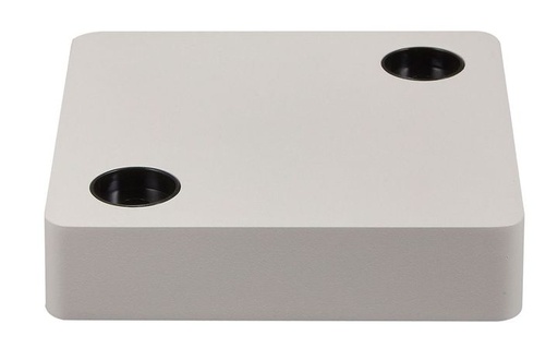 [/TLC220XWQDSS] Vierkante Basis 160x160x35 voor TECO LED NAULA Wit 2x10W Dim