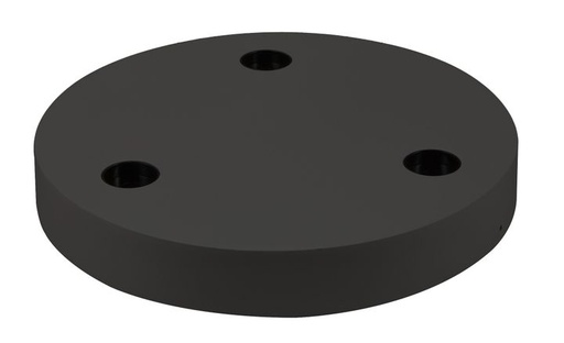 [/TLC330XB0DSR] Ronde Basis 260x37 voor TECO LED NAULA Zw. 3x10W Dim