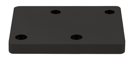 [/TLC440XBQDSS] Base Rect. 320x160x35 for LED Teco NAULA Black 4x10W Dim.