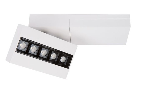 [/TLC502WW32F0] Teco LED Spot OKANDO 5x2W 2700K Ra90 Dim Wit (Zw. Refl.)