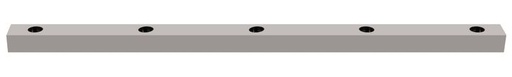 [/TLC550XWEDSL] Base Rect 1650x50x40 pour LED Teco NAULA Blanc 5x10W Sym Dim