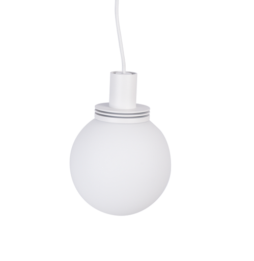 [/TLC710WW25S3] LED-pendel. TECO NAULA Bol Ø100 9W 3000K Dim. Wit