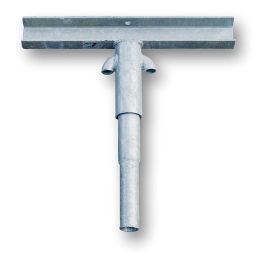 [/TLUR60TR0500] Dwarsbalk gegalv staal 500 mm vr bev 1 straler op mast Ø60