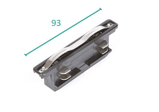 [/TLZ000BSTRMN] Connect. droit mini Noir pour Rail 3P Teco