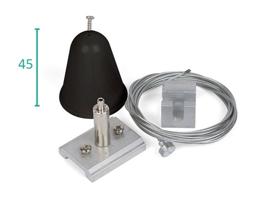 [/TLZ200BSUS00] TECO 3-Phasen-Schiene 1X200cm Pendelset Schwarz