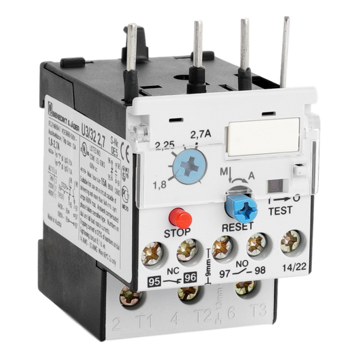 [/U33227] Relais thermique, 1,8-2,7A