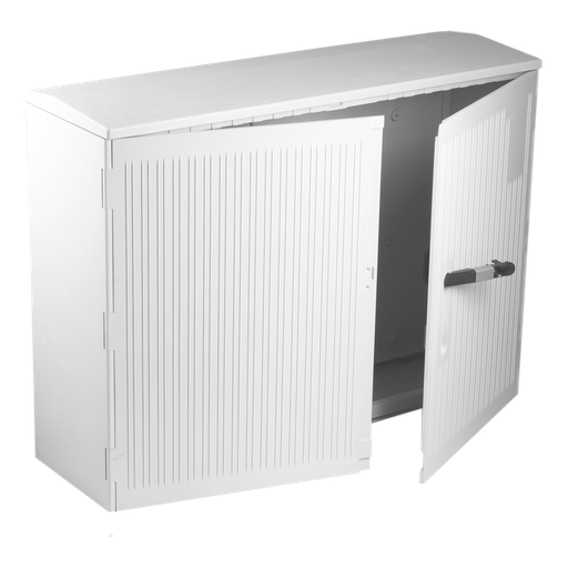 [/UCHRSDZ2] Armoire de trottoir DIN 2 830x1115x330 porte rayée