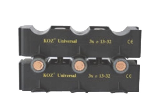 [/UNI31332] Bevestigingsprofiel voor 3 kabels 13-32mm (horizontaal)