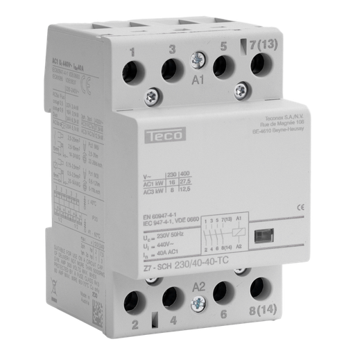 [/Z7SCH2304040] Contacteur Teco 230VAC 40A 4NO