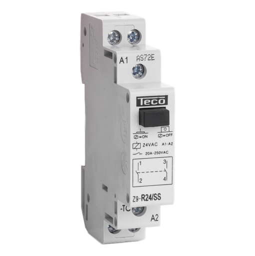 [/Z9R24SS] Instalationsrelais Teco 24VAC 20A  2NO