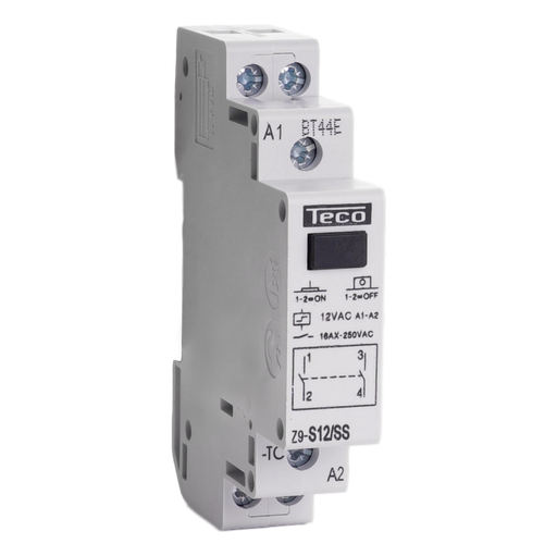 [/Z9S12SS] Impulse relay Teco 12VAC 16A 2NO
