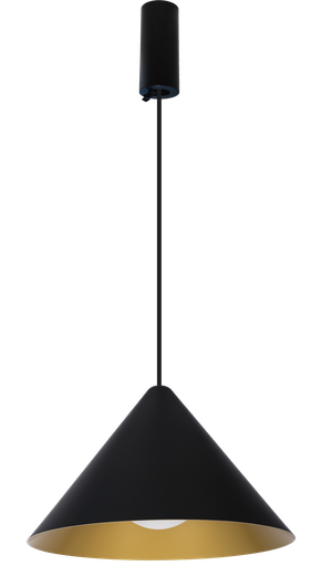 [/ACAP10DP01NG] (AS)Pendel cap NAULA 3000K + basis  Phase dim Zwart Goud