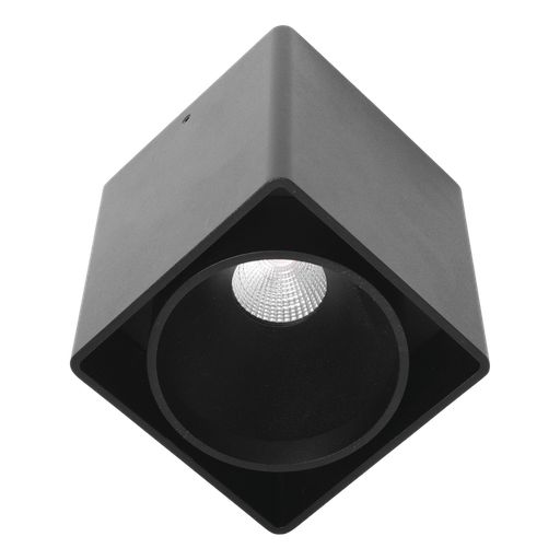[/BC1KUANA3000KB] (AS)KUANA 9W carré 3000K Noir
