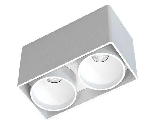 [/BC2KUANA3000KW] (AS)KUANA  2X9W carré 3000K Blanc