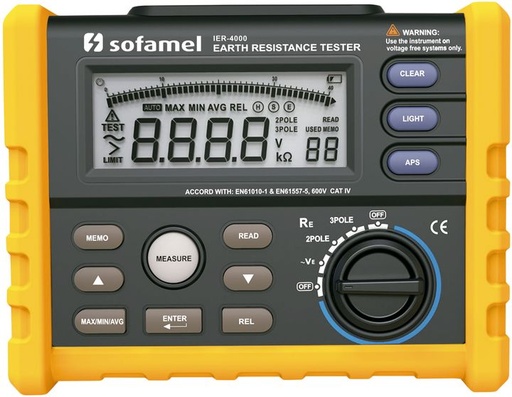 [/SOFIER-4000] Ground resistance meter