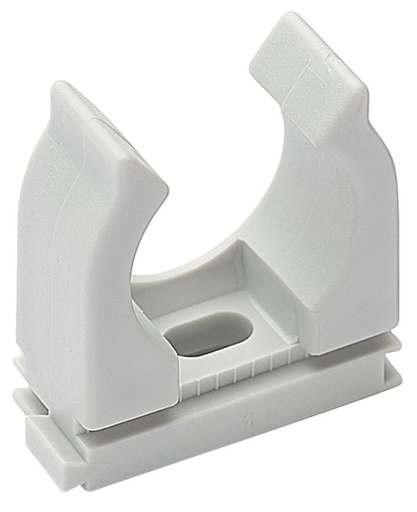 [/13502125] Open plastic tube clips for tubes Ø 25mm