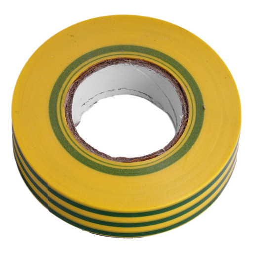 [/NI16T] Isolierband selbstverlöschend Teco 19mm x 0.15mm x 25m GRÜN-GELB