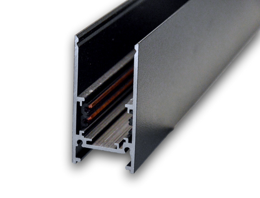 [/ATRACK48543000B] Opbouwrail 48v L3000mm Zwart H 54