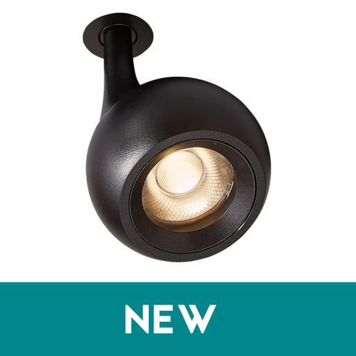 [/TLC750WB34S1] Spot LED TECO NAULA  9W 3000K Ra90 Dim Noir 34° 75X106mm