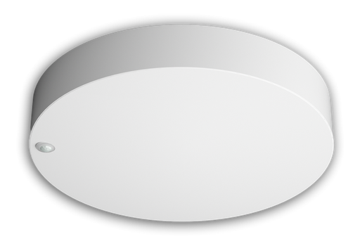 [/TSUNY3601318WCCTINFRA] Plafonnier SUNY Diam.360mm 13/18W CCT + PIR.3000/4000/5700K IP44 Blanc
