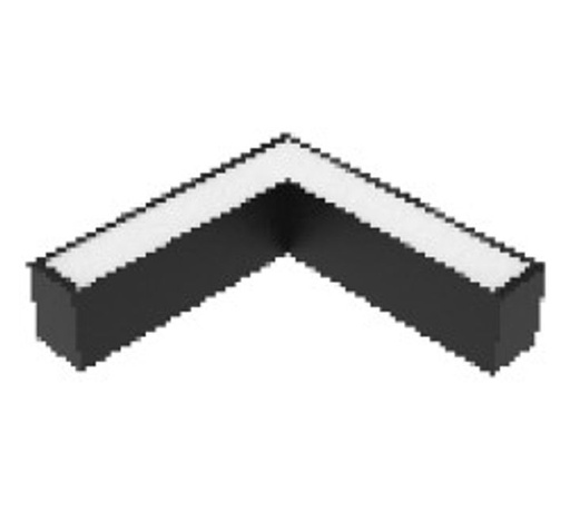 [/TDLA90B] DL-System L 90° 250x250 cm 15/17/20/30/40W 1-10V CCT Zwart