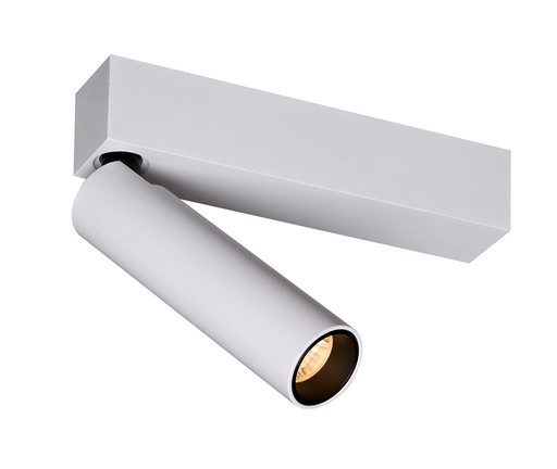 [/TIBSC127W] Spot TIBET-1 plafond orientable sur base 7W 2700K 38° (driver phase dim) blanc