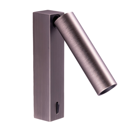 [/TIBSWR27G] Wandspot TIBET-3 verstellbar auf Basis 5W 2700K 34° (inkl. Driver) "Gun black".